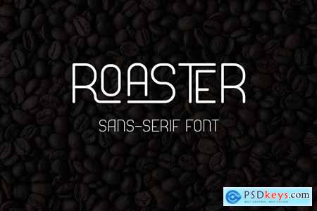 Roaster - Sans serif font with ligature