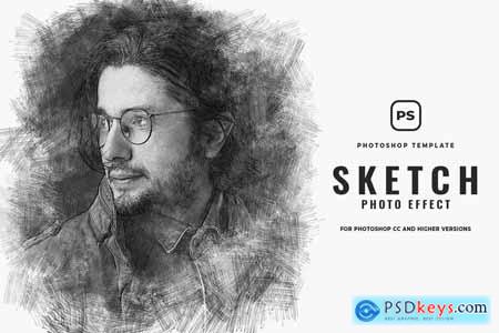 Sketch Effect Photoshop » Free Download Photoshop Vector Stock image