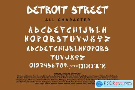 DetroitStreet - Graffiti Font