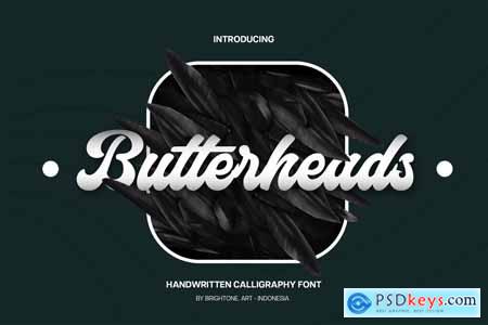 Butterheads - Handwritten Calligraphy Font