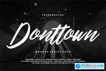 Donttown Modern Script Font