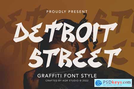 DetroitStreet - Graffiti Font