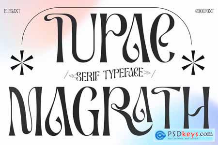 Tupac Magrath Serif Typeface Font