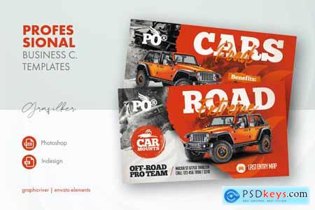Off Road Business Card Templates JG33ZQW