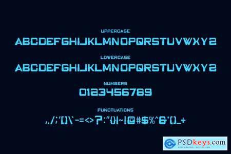 Blue Code Font