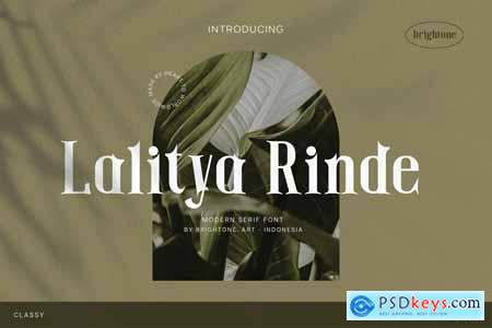 Lalitya Rinde - Modern Serif Font