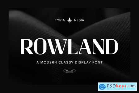 Rowland - Modern Masculine Classy Sans Serif
