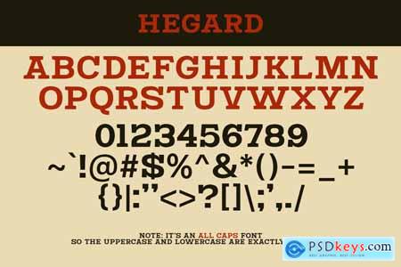 Hegard - Vintage Bold Slab Serif Fonts