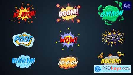 Comic Explosion titles #2 [After Effects] 38351425