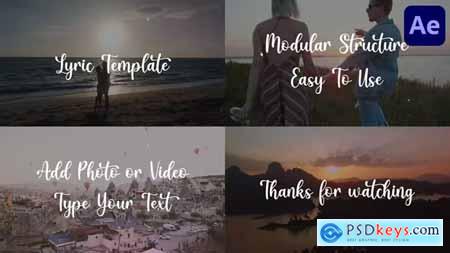 Lyric Template After Effects 38351961