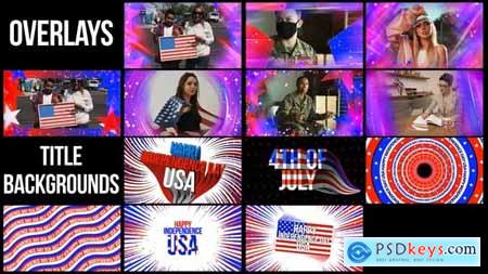 USA Title Backgrounds & Overlays 38361121