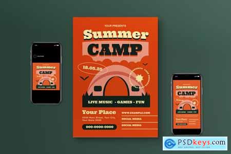 Summer Camp Flyer Set 7WASZTW
