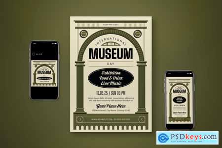 International Museum Day Flyer Set