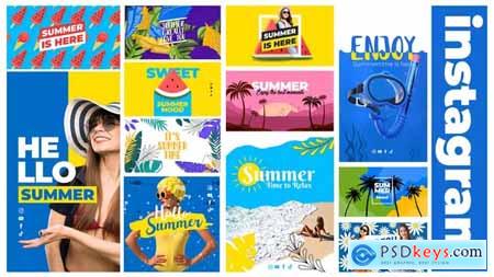 Summer Holidays Instagram Poster & Stories 38340446