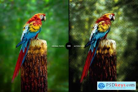 Comic Cartoon Oil Paint Photoshop Action