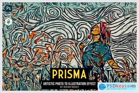 PRISMA Photo to Illustration Action for Photoshop