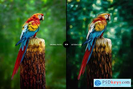 Realistic Oil Painting Photoshop Action