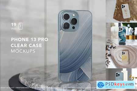 Phone 13 Pro Clear Case MockUp