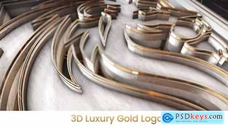 3D Luxury Gold Logo Intro 36733082