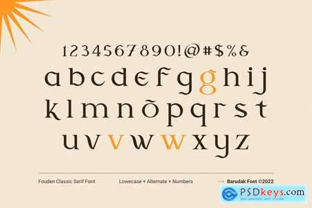 Fouden - Display Serif Font