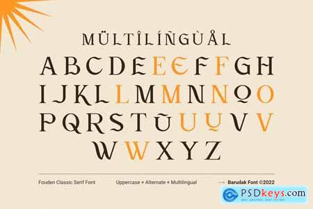 Fouden - Display Serif Font