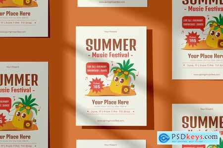 Funny Pineapple Summer Music Fest Flyer 019