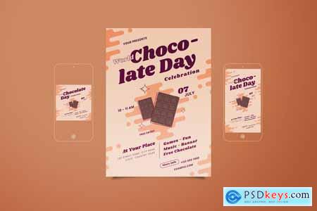 World Chocolate Day Flyer Set 9HB3RXG