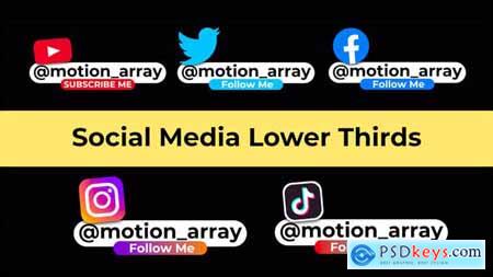 Social Media Lower Thirds DaVinci Resolve