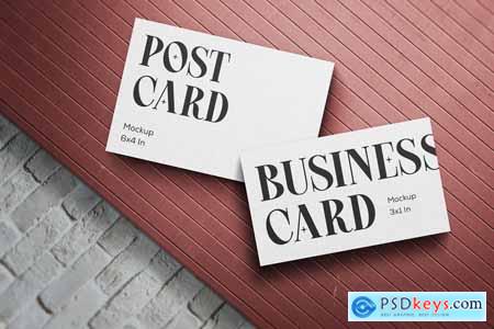 Postcard & Business Card Mockup