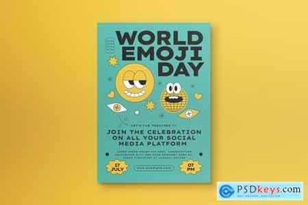Modern World Emoji Day Flyer