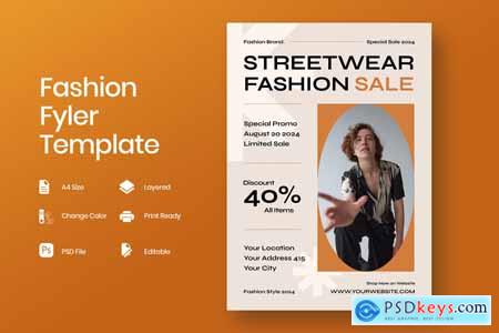 Streetwear Fashion Sale Flyer