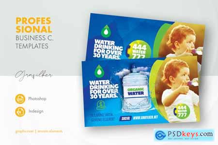 Drinking Water Service Business Card Templates