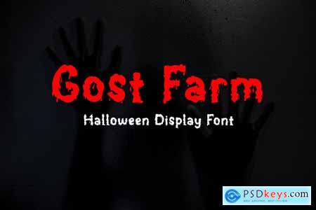 Gost Farm - Horror Display Font