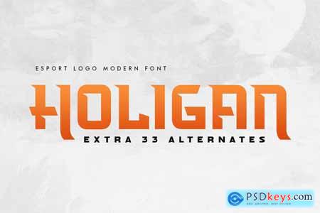 Holigan - Esport Logo Modern Font