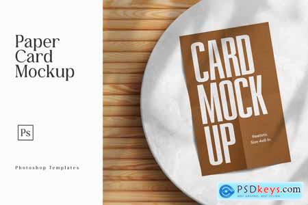 Paper Card Mock-up