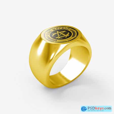 Custom Metallic Ring Mockup