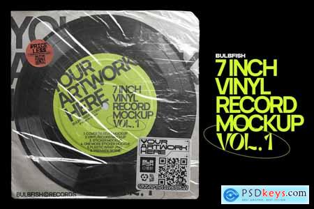 7 Inch Vinyl Record Mockup Vol.1