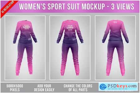 Women's Sport Suit Mockup