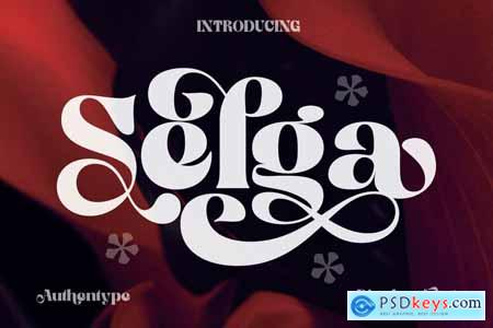 Selga Retro Display Font