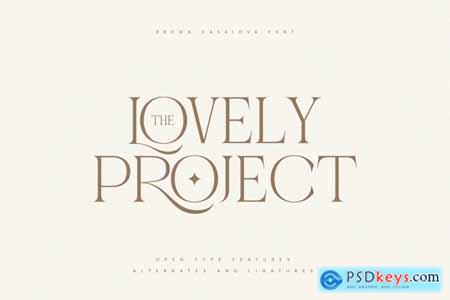 Brown Casalova Stylish Typeface