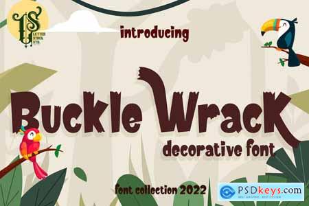 Buckle Wrack - Decorative font