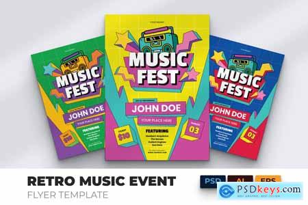 Music Festival Flyer Ai, PSD, & EPS Template