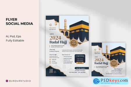 2024 Badal Hajj Flyer and Instagram Post
