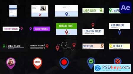 Location Pin Titles for After Effects 38543855