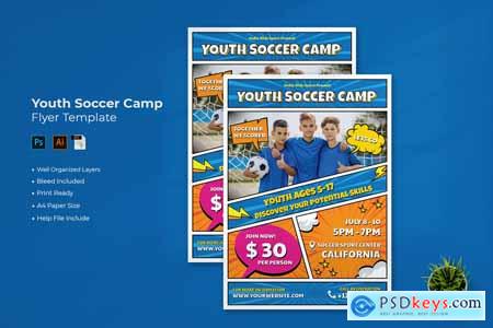 Youth Soccer Camp Flyer Template