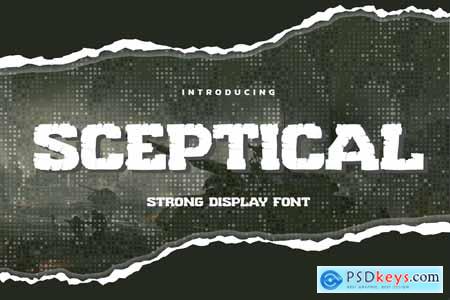 SCEPTICAL - Strong Display Font