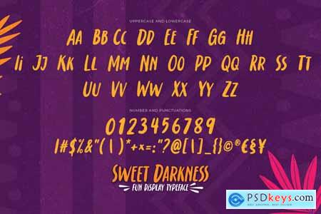 Sweet Darkness - Fun Display Typeface