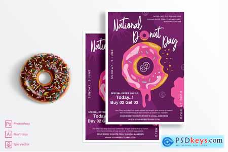 National Donut Day Flyer P3G7X6U