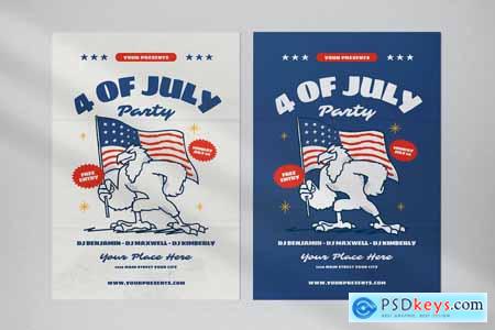 4 Of July Party Flyer Z7WL8XY