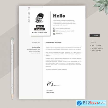 Resume Cv Indesign FXUP2ZP